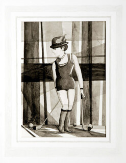 Linda Marrinon Untitled, 2005; watercolour on paper and mount board; 53 x 41 cm; enquire
