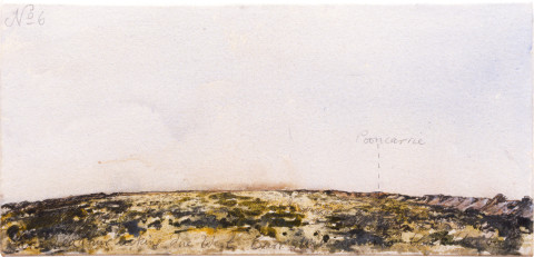 Mandy Martin Lake Mungo, 1992; mixed media and pencil on recycled rag paper; suite of 9 drawings; 36.5 x 77 cm each; enquire