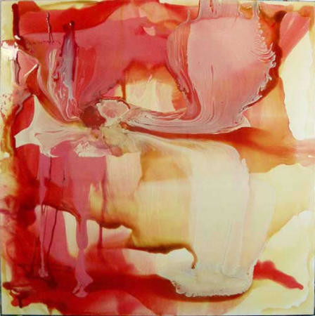 Dale Frank Remember Fortune Cookie Road 9. Man is a slow, sloppy, brilliant thinker, technology is fast, accurate and stupid. Irony is the form of paradox. Paradox is what is good and great at the same time. Logan Motorway, Logan., 2004; varnish on canvas; 200 x 200 cm; enquire