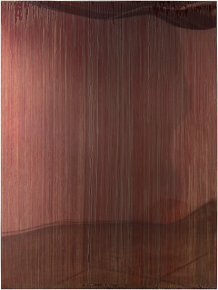 Dale Frank Bangladeshi, 2017; 10.; bluebird blood under Liquid Glass on perspex; 200 x 150 cm; enquire