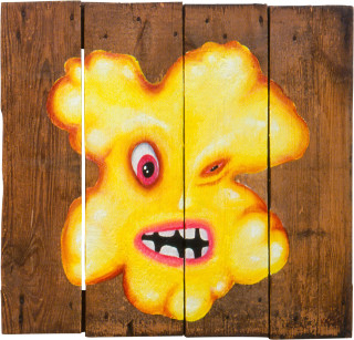 Maria Kozic VISIONARYALS 4, 2000; acrylic on wood; 93 x 68.5 cm; enquire