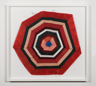 Del Kathryn Barton no other side, 2012; Dupion silk and embroidery cotton; 49.5 x 53 cm; enquire