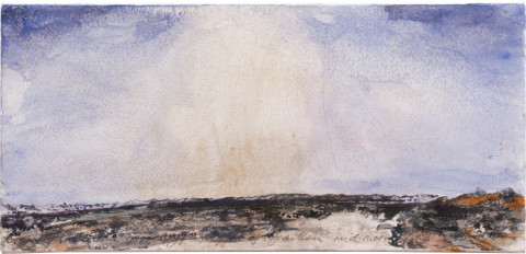 Mandy Martin Lake Mungo, 1992; mixed media and pencil on recycled rag paper; suite of 9 drawings; 36.5 x 77 cm each; enquire