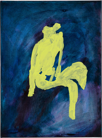 Tom Polo hold on, 2026; acrylic on canvas; 40.5 x 30 cm; enquire