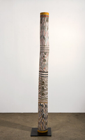 Mulkun Wirrpanda Gutjawutja, 2015; Larrakitj; 175.5 x 20 x 20 cm; enquire