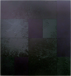 Lindy Lee Clouds Forming, Rain Falling, 2006; acrylic, oil, wax on board; 12 panels, 162cm x 150cm; enquire