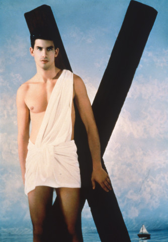 Pierre et Gilles Saint André (Jean Paul), 1989; painted photograph; 54.8 x 38.2 cm; enquire