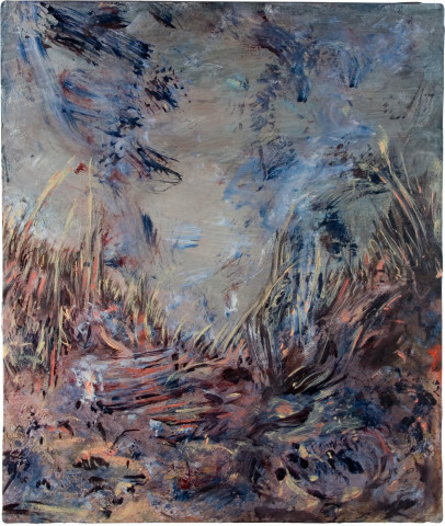Hernan Bas A tough view of the surface, 2007; mixed media on linen; 61 x 50.8 cm; enquire