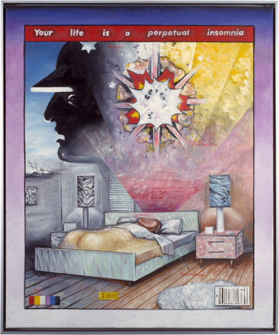 Juan Davila Sleep, 1985; oil on canvas; 60 x 50 cm; enquire