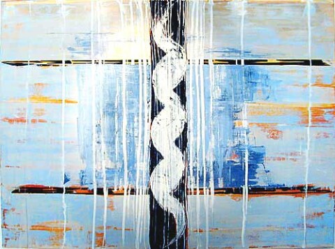 John Firth-Smith Salome, 2003; oil on linen; 6 x 8ft; enquire