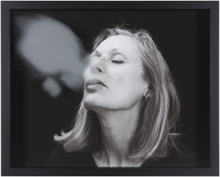 Julie Rrap Blow Back #16, 2018; digital print and handground glass; 52 x 64 cm; Edition of 3 + AP 1; enquire