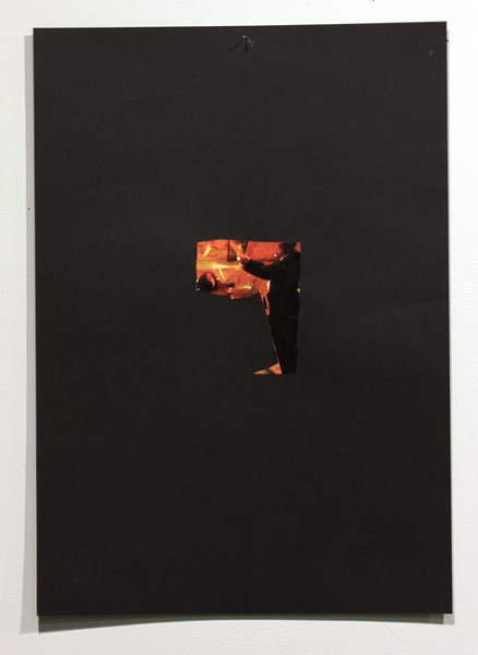 Jacqueline Fraser The Making of 8 Mile 2012, 2012; archival card, duratrans, magazine clippings, paint, archival glue, wood grain contact, cling wrap, gold foil paper, plastic sheeting; dimensions variable; enquire