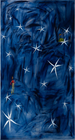 Mia Boe Drifting, falling, 2025; oil on linen; 224 x 120 cm; enquire