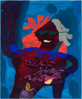 Tom Polo Magic Man (Optical Illusion), 2020; acrylic and Flashe on canvas; 60 x 50 cm; more info; enquire