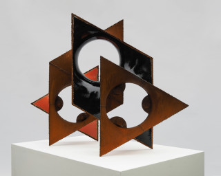 James Angus Witch, 2025; steel, enamel paint; 92 x 104 x 61 cm; enquire