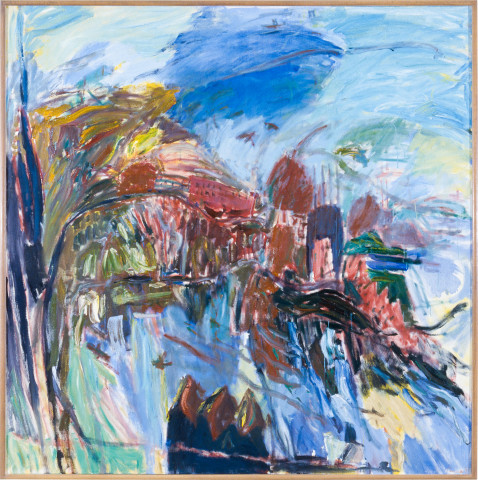 Kevin Connor Pyrmont Roadway, 1984-85; oil on Belgium linen; 92 x 92 cm; enquire