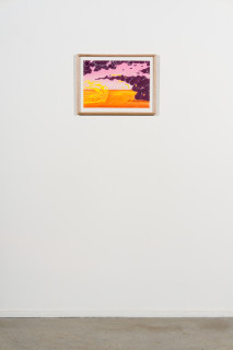 installation view; Callum Morton Smoke #4, 2024; pencil and gouache on paper; 30 x 42 cm; enquire