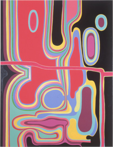 Dale Frank Mr Whippy’s twist on strip poker, 2000; acrylic on linen; 260 x 200 cm; enquire