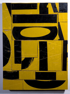 Rosalie Gascoigne Memorial, 1998; retro-reflective road sign on wood; 39.5 x 25 cm; enquire