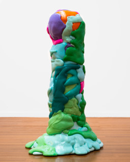 Dale Frank He was scared of his own shadow, 2026; flexible polyurethane foam, wire, cloth; 175 x 120 x 100 cm; more info; enquire