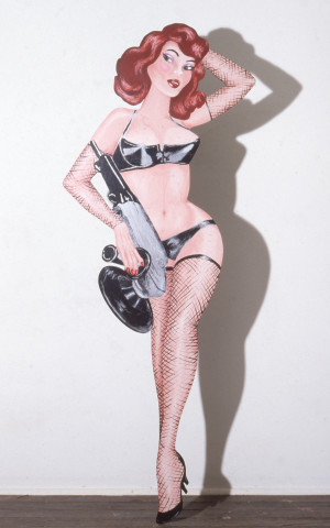 Maria Kozic Bitch (circular sander), 1989; acrylic on board; 173 x 69 cm; enquire