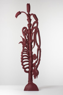 Caroline Rothwell Sylvan body (red oxide), 2023; hydrostone, canvas, steel, bioresin, composite materials; 128 x 38 x 37 cm; more info; enquire