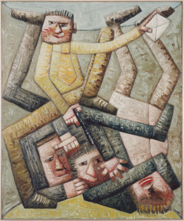 Keith Looby Dear Sir, 1982; oil on canvas; 183 x 122 cm; enquire