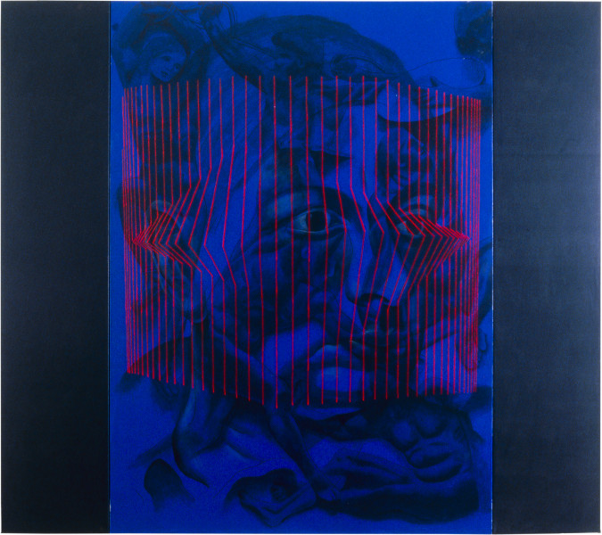 Mark Titmarsh, Our Side by Side, 1990; acrylic on canvas; 152.5 x 214 cm