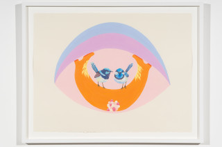 Patricia Piccinini Gentle Gaze, 2025; acrylic on paper; 56 x 76 cm; enquire