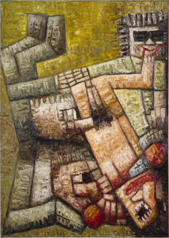 Keith Looby To Ex-U.S. describers, 1983-84; from the series Bureaucracy Suite; oil on canvas; 215 x 155 cm; enquire