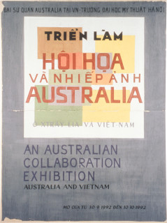 Geoff Lowe Trien Lam (Exhibition), 1992; lime wash on paper on canvas; 240 x 181 cm; enquire