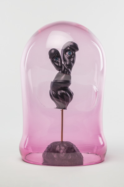 Patricia Piccinini Helmed Spirit of Curiosity, 2025; glass, resin, brass, concrete; 44 x 28 x 27 cm; enquire