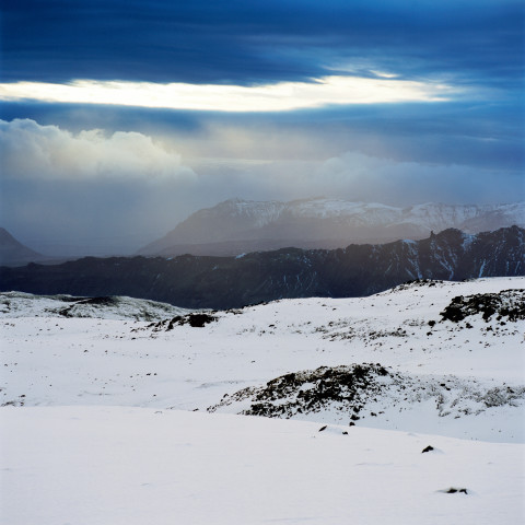 Isaac Julien True North Series, Ice Project Work No. 2, 2006; duratrans in lightbox; 120 x 120 cm; Edition of 6 + AP 1; enquire