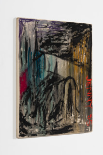 Jenny Watson Horse from the back, 1985; oil, acrylic and gouache on cotton duck; 66.5 x 57 cm; enquire