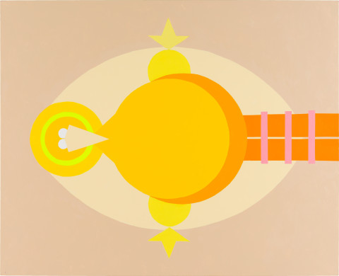 Mikala Dwyer Horizontal Bird, 2021; acrylic on canvas; 198.5 x 244 cm; more info; enquire