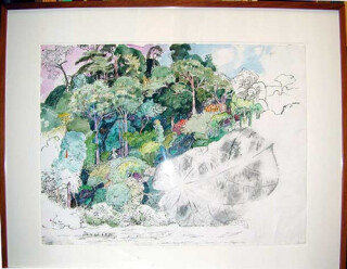 John Wolseley Where Tembeling and Tahan rivers meet, 2000; watercolour on paper; 57 x 76 cm; enquire