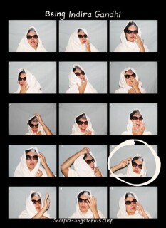 Tracey Moffatt Being Indira Gandhi, 2005; colour print on Fujiflex paper; 58 x 43 cm; Edition of 10; enquire