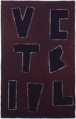 David Tremlett Ruin - Mud - Walls, 1988; pastel on paper; 203 x 130 cm; enquire