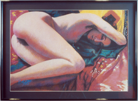 Annette Bezor Body Hair I, 1985; pastel on board; 90 x 118 cm; enquire