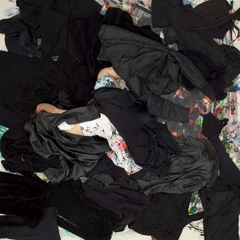 Julie Rrap Loaded: Black #6, 2012; digital print face mounted on perspex ; 126 x 126 cm; Edition of 3 + AP 2; enquire