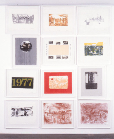Geoff Lowe Sight, A Folio of Eleven Prints and One Drawing, 1986-87; screenprint, lithograph, handcolour and conte on rag paper; dimensions variable; enquire