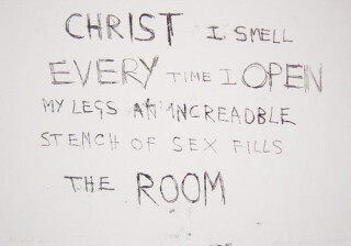 Tracey Emin The hole room, 1999; black ink on paper; 30 x 42 cm; enquire