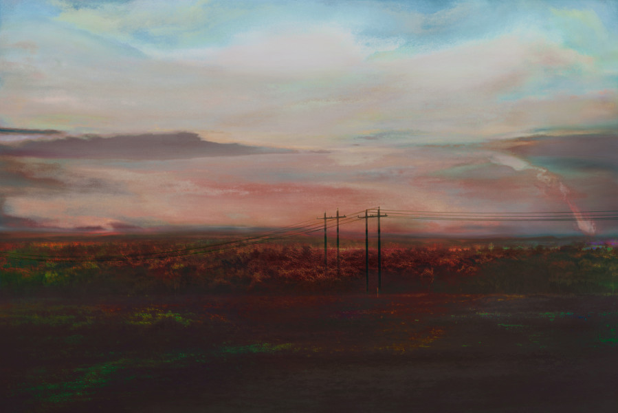 Tracey Moffatt The Gates, 2024; from the series The Burning; digital colour print; 128 x 190 cm (framed); Edition of 6 + 2 AP; more info; enquire