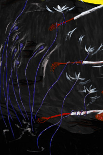 Mia Boe Harvest (detail), 2026; acrylic on linen; 243 x 197 cm; enquire