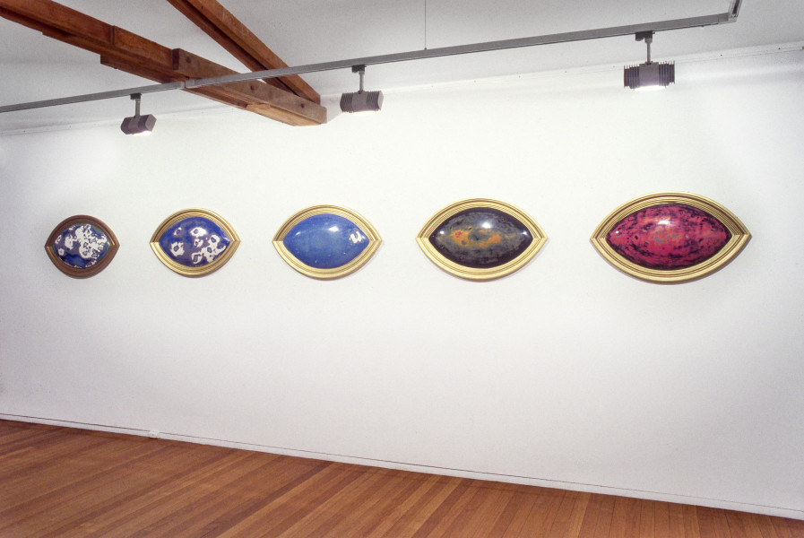 Anne Graham, Lacrymosa, 1991; resin, wood, and auto lacquers; variable dimensions