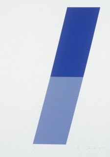 Robert Jacks Top, Bottom, 1975; silkscreen print; sheet 66.3 x 51 cm, image 51.2 x 12.8 cm; enquire