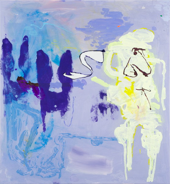 Tom Polo legs, lungs, 2026; acrylic and Flashe on polycotton; 213 x 198 cm; enquire