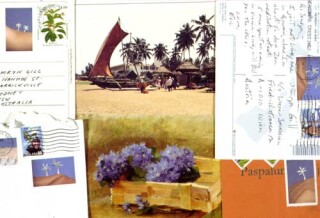 Simryn Gill , 1997; from the series Interloper; Stamped enevelopes; Variable; enquire