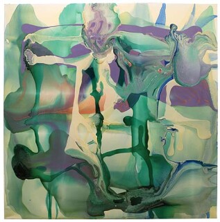 Dale Frank Ultamontane Braciola Brain Trust Dead Reckoning, 2007; varnish on canvas; 200 x 200 cm; enquire