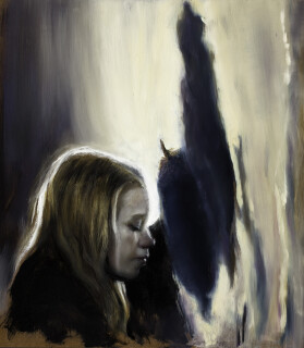 Louise Hearman Untitled #1303, 2008; oil on masonite; 70 x 61 cm; enquire